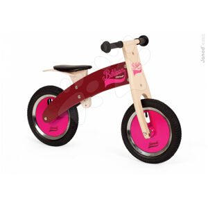 Janod drevený bicykel Bikloon Pink&Burgundy 03264 ružovo-červený