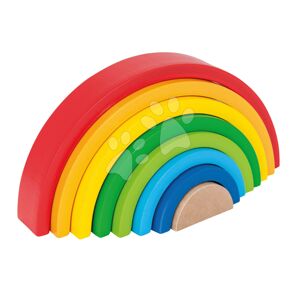 Drevená skladačka Dúha Rainbow Eichhorn 8 dielov od 12 mes