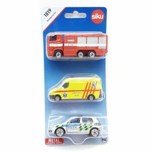 SIKU slovenská verzia - set mix polícia, hasiči, ambulancia