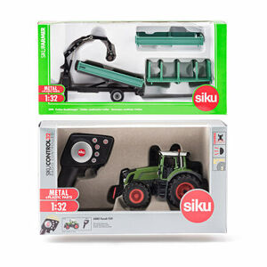 SIKU Control - RC traktor Fendt 939 s ovládačom + zelený príves Oehler 1:32