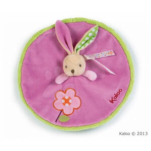 Kaloo plyšový zajačik Colors-Round Doudou Rabbit Flower 963261 ružový