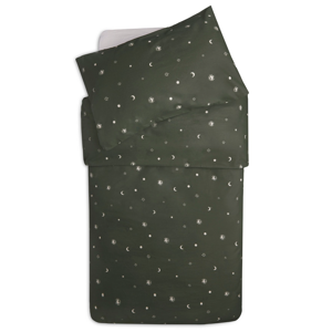 Bavlnené obliečky Jollein - Stargaze Leaf Green 100x135