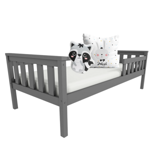 Detská sivá posteľ Franza - rôzne rozmery Rozmer:: 160x80 cm