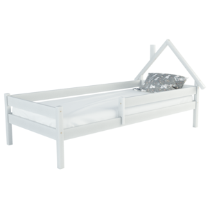 Detská biela posteľ Domček s komínom- rôzne rozmery Rozmer:: 180x80 cm