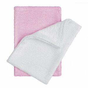 T-TOMI Bambusové žinky - rukavice, white + pink / biela + ružová
