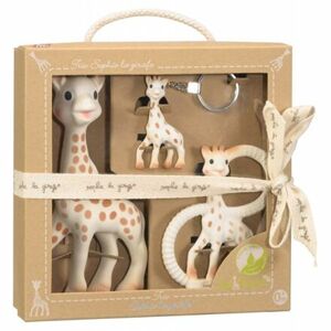 Vulli So'Pure Trio žirafy Sophie - štandardná žirafa Sophie, hryzátko a kľúčenka