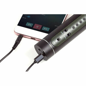 TEDDIES Mikrofon Karaoke Bluetooth černý na baterie s USB kabelem