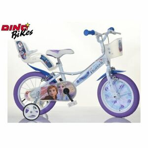 Dino Bikes Detský bicykel 14" s košíkom Frozen 2
