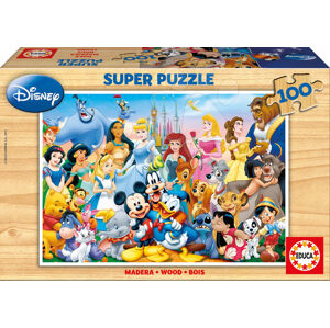 Drevené puzzle Disney svet Educa 100 dielikov 12002