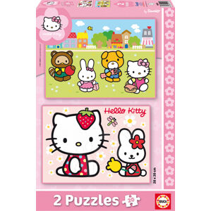 Detské puzzle Hello Kitty Educa 2x20 dielov 14219 farebné