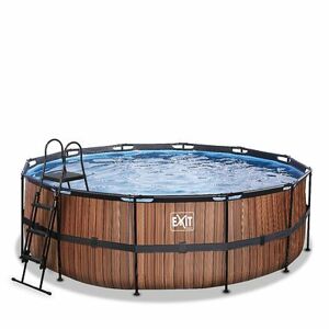 EXIT Frame Pool o 427x122cm (12v Sand filter) – Timber Style