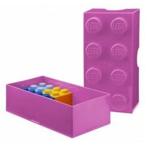 LEGO box na desiatu 100 x 200 x 75 - ružová