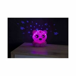 Playgro - Zaspávacia lampička medvedík s projektorom - ružový