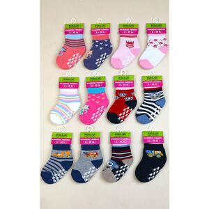 ponožky dojčenské FROTÉ protišmykové, Pidilidi, PD0119, mix - 68/80 | 6-12m