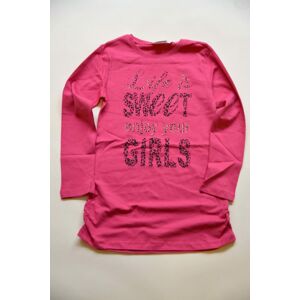 tričko dievčenské s dlhým rukávom, Wendee, ozfb39216-1, vínová - 98 | 3roky