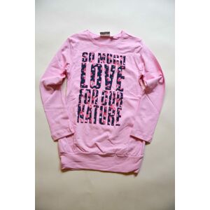 tričko dievčenské s dlhým rukávom, Wendee, ozfb39221-1, růžová - 122 | 7let