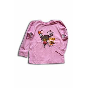 tričko dievčenské, dlhý rukáv, Wendee, OZKB102579-0, růžová - 92 | 2roky