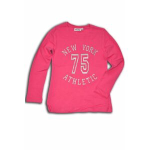 tričko dievčenské, dlhý rukáv, Wendee, OZFB102502-2, růžová - 152 | 12let