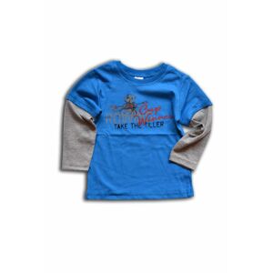 tričko chlapčenské, dlhý rukáv, Wendee, OZKB101685-0, světle modrá - 98 | 3roky