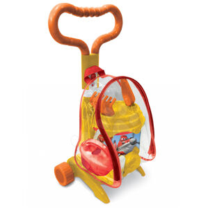 Mondo detský vozík s vedierko Lietadlá 28166 oranžovo-žltý