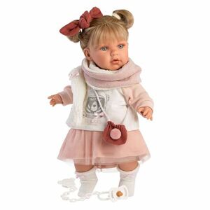 LORens 42402 JULIA - realistická bábika so zvukmi a mäkkým látkovým telom - 42 cm