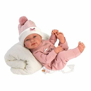 LORens 84330 NEW BORN HOLČIČKA - realistická bábika bábätko s celovinylovým telom - 43 cm