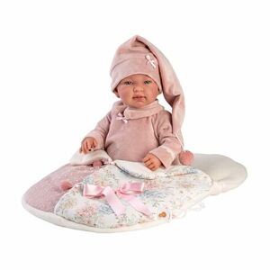 LORens 84450 NEW BORN - realistická bábika bábätko so zvukmi a mäkkým látkovým telom - 44 cm