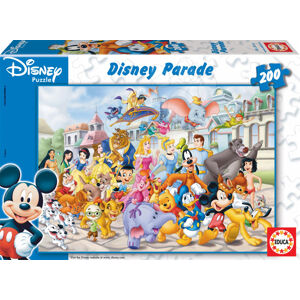 Detské puzzle Disney Sprievod Educa 200 dielov 13289 farebné