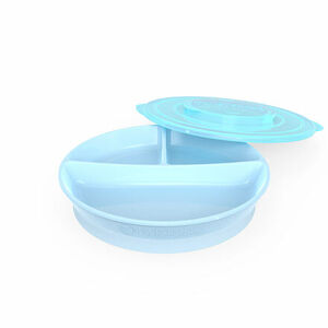 Twistshake Delený tanier 6+m Pastelovo modrá