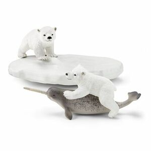 Schleich Ľadové medvede a šmykľavka
