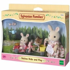 Sylvanian Families Mamka biely králik s hrajúcimi sa mláďatami