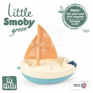 Plachetnica z cukrovej trstiny Bio Sugar Cane Sailing Boat Little Smoby Green z rastliny 100% recyklovateľné od 12 mes