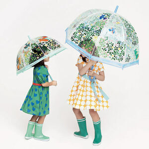 DJECO Krásny dizajnový dáždnik Kvety a vtáky