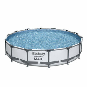 Nadzemný bazén guľatý Steel Pro MAX, kartušová filtrácia, priemer 4,27m, výška 84cm