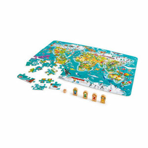 Detské puzzle - Mapa sveta 2 v 1