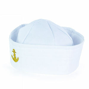 Rappa Detská čiapka námorník biela s kotvou pre dospelých