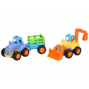 Traktor + vlek / Bager so zotrvačníkom, 16 cm, Wiky Vehicles, W110946