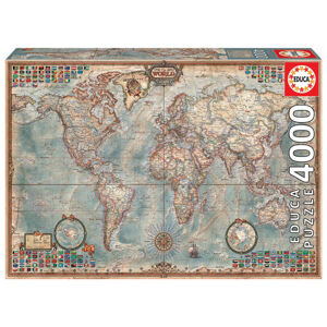 Educa Puzzle The World Executive Map 4000 dielikov 14827 farebné