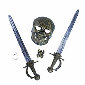Rappa Pirátska súprava s maskou a 2 mečmi