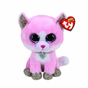 Meteor TY Beanie Boos FIONA - ružová mačka, 15 cm (3)