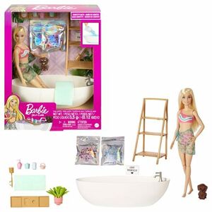 Mattel Barbie BÁBIKA A KÚPEĽ S MYDLOVÝMI KONFETAMI BLONDÝNKA