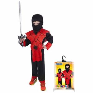 Rappa Detský kostým červený ninja (M)