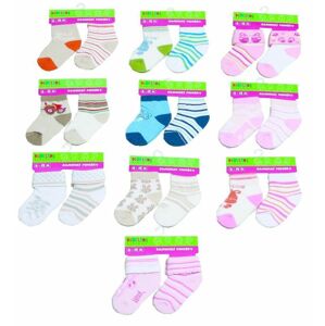 dojčenské ponožky (0 až 12m), Pidilidi, PD114, mix - 68/80 | 6-12m