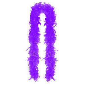 Rappa Boa fialové s perím 180 cm