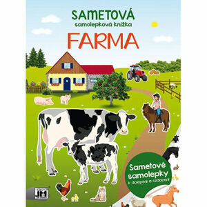 JIRI MODELS Zamatová samolepková knižka/ Farma