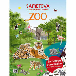 JIRI MODELS Zamatová samolepková knižka/ Zoo