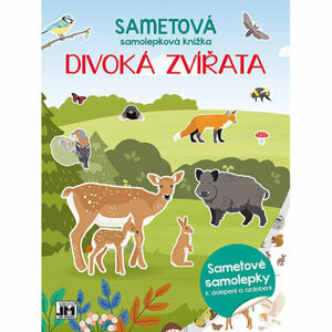 JIRI MODELS Zamatová samolepková knižka/ Divoké zvieratá
