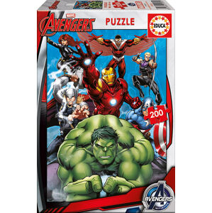 Puzzle pre deti Avengers Educa 200 dielov 15933 farebné
