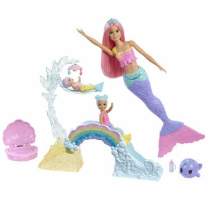 Mattel Barbie DREAMTOPIA HERNÝ SET S MORSKOU VÍLOU