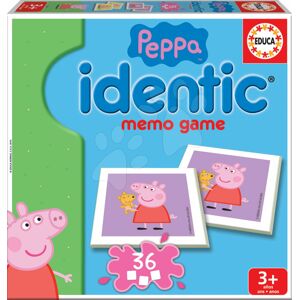 Pexeso Peppa Pig Identic Educa pamäťová hra 36 kariet